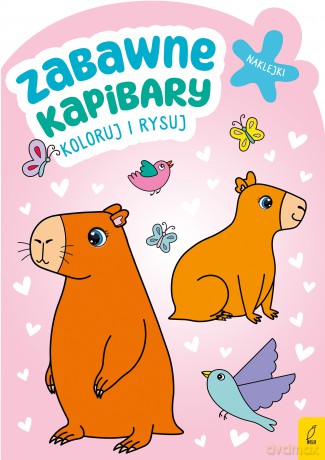 Zabawne kapibary. Koloruj i rysuj [KSIĄŻKA]