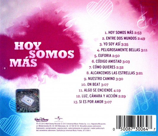 Violetta Hoy Somos Más soundtrack [CD]
