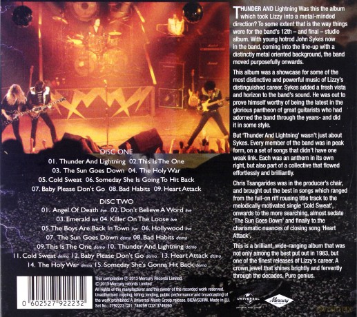 Thin Lizzy: Thunder And Lightning (Deluxe) [2CD]