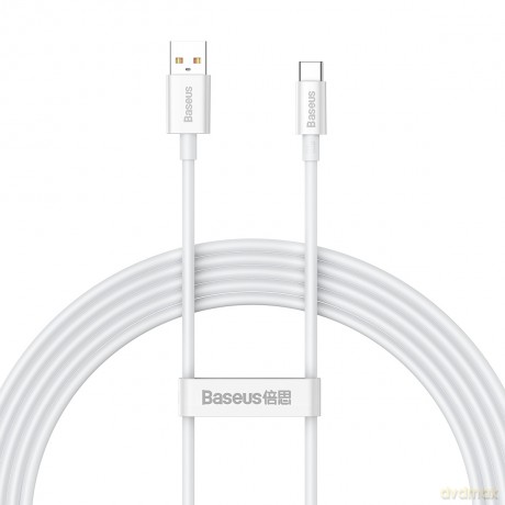 Baseus kabel Superior USB - USB-C 2,0m biały 100W P10320102214-03