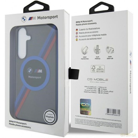 BMW nakładka do Samsung Galaxy S24 czarna Motorsport IML Circle MagSafe
