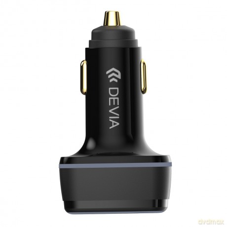 Devia ładowarka samochodowa Extreme 115W 2x USB-C 1x USB czarna