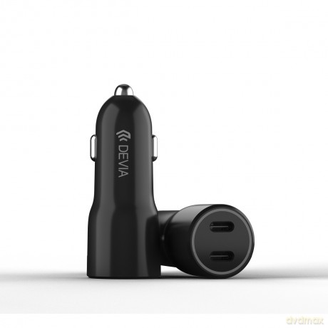 Devia ładowarka samochodowa Smart PD 2x USB-C 40W czarna