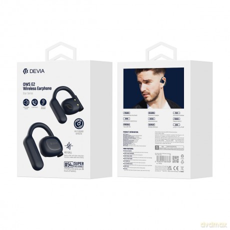 Devia słuchawki Bluetooth OWS Star E2 ciemnoniebieskie