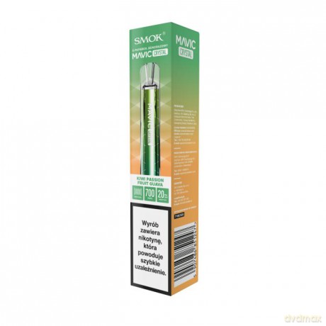 E-papieros jednorazowy Smok Mavic Crystal Kiwi PassionFruitGuava 20mg 1 sztuka TTT