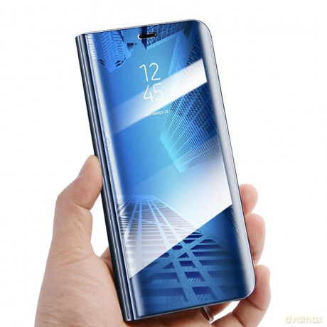 Etui Smart Clear View do Samsung Galaxy A55 5G niebieske