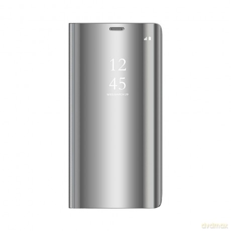 Etui Smart Clear View do Samsung Galaxy A55 5G srebrne