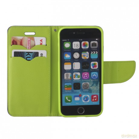 Etui Smart Fancy do Samsung Galaxy S24 granatowo-zielony