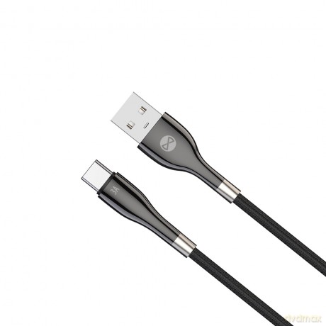 Forever kabel Sleek USB - USB-C 1,0 m 3A czarny