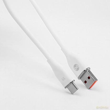Forever kabel USB - USB-C 1,0 m 6A biały