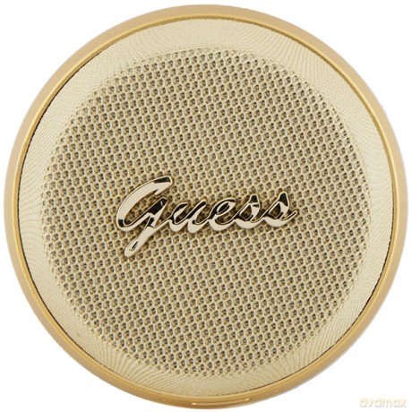 Guess głośnik Bluetooth GUWSC3ALSMD STAND MAGNETIC SCRIPT METAL złoty