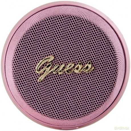 Guess głośnik Bluetooth GUWSC3ALSMP STAND MAGNETIC SCRIPT METAL różowy