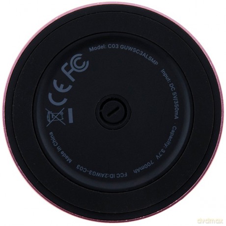 Guess głośnik Bluetooth GUWSC3ALSMP STAND MAGNETIC SCRIPT METAL różowy
