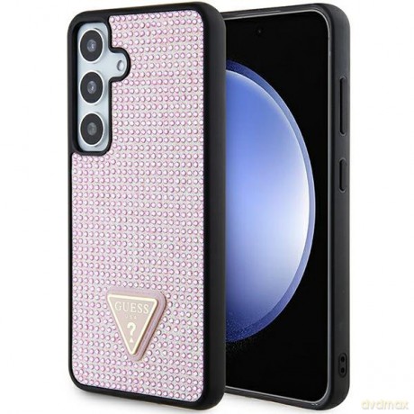 Guess nakładka do Samsung Galaxy S24 GUHCS24SHDGPPP różowa HC RHINESTONE TRIANGLE