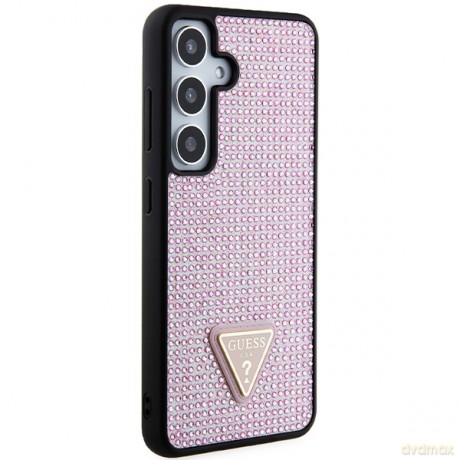 Guess nakładka do Samsung Galaxy S24 GUHCS24SHDGPPP różowa HC RHINESTONE TRIANGLE