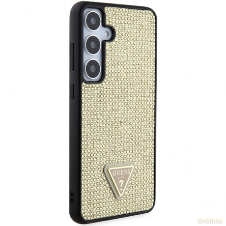 Guess nakładka do Samsung Galaxy S24 Plus GUHCS24MHDGPPD złota HC RHINESTONE TRIANGLE