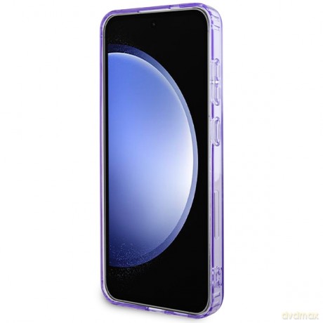 Guess nakładka do Samsung Galaxy S24 Plus GUHMS24MHFWFCU fioletowa HC MAGSAFE IML FLOWERS WREATH