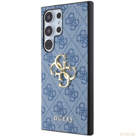 Guess nakładka do Samsung Galaxy S24 Ultra GUHCS24L4GMGBL niebieska HC PU LEATHER 4G METAL LOGO
