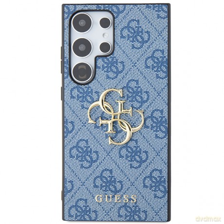 Guess nakładka do Samsung Galaxy S24 Ultra GUHCS24L4GMGBL niebieska HC PU LEATHER 4G METAL LOGO