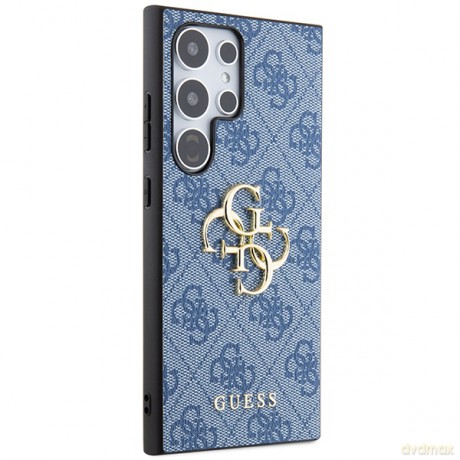 Guess nakładka do Samsung Galaxy S24 Ultra GUHCS24L4GMGBL niebieska HC PU LEATHER 4G METAL LOGO
