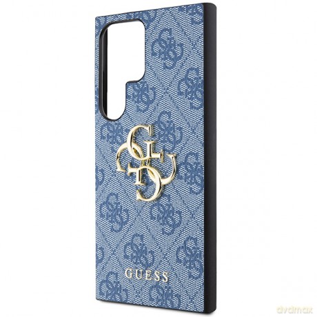 Guess nakładka do Samsung Galaxy S24 Ultra GUHCS24L4GMGBL niebieska HC PU LEATHER 4G METAL LOGO