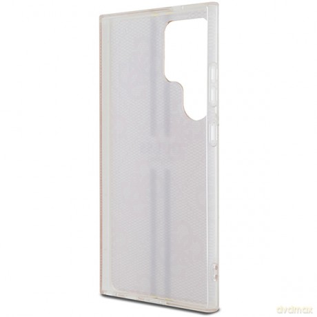 Guess nakładka do Samsung Galaxy S24 Ultra GUHCS24LH4PSEGP różowa HC IML 4G gold STRIPE