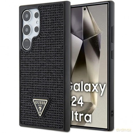 Guess nakładka do Samsung Galaxy S24 Ultra GUHCS24LHDGPPK czarna HC RHINESTONE TRIANGLE