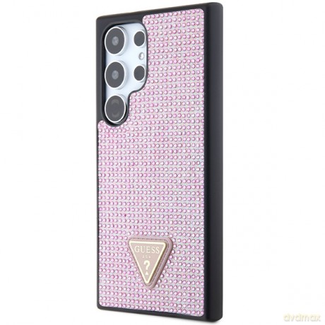 Guess nakładka do Samsung Galaxy S24 Ultra GUHCS24LHDGPPP różowa HC RHINESTONE TRIANGLE