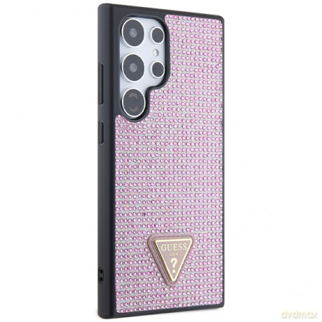 Guess nakładka do Samsung Galaxy S24 Ultra GUHCS24LHDGPPP różowa HC RHINESTONE TRIANGLE