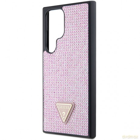 Guess nakładka do Samsung Galaxy S24 Ultra GUHCS24LHDGPPP różowa HC RHINESTONE TRIANGLE
