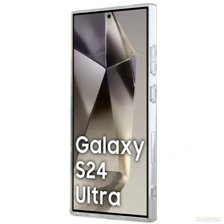 Guess nakładka do Samsung Galaxy S24 Ultra GUHMS24LHFWFCT transparentna HC MAGSAFE IML FLOWERS WREATH
