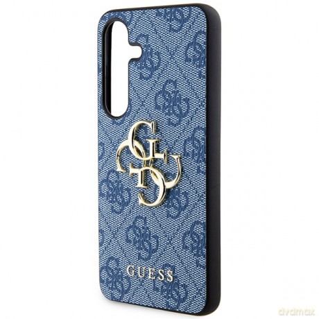 Guess nakładka do Samsung Galaxy S24+ GUHCS24M4GMGBL niebieska HC PU LEATHER 4G METAL LOGO