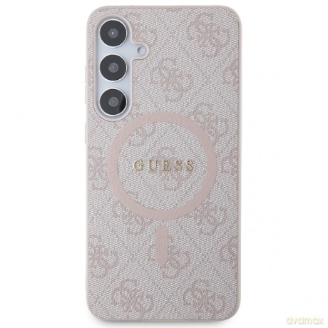 Guess nakładka do Samsung Galaxy S24+ GUHMS24MG4GFRP różowa HC MAGSAFE PU 4G RING CLASSIC LOGO
