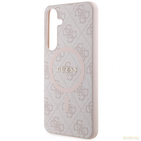 Guess nakładka do Samsung Galaxy S24+ GUHMS24MG4GFRP różowa HC MAGSAFE PU 4G RING CLASSIC LOGO