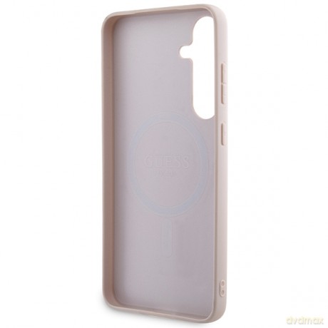 Guess nakładka do Samsung Galaxy S24+ GUHMS24MG4GFRP różowa HC MAGSAFE PU 4G RING CLASSIC LOGO