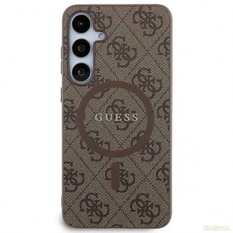 Guess nakładka do Samsung Galaxy S24+ GUHMS24MG4GFRW brązowa HC MAGSAFE PU 4G RING CLASSIC LOGO