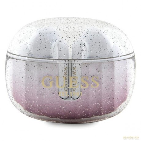 Guess słuchawki Bluetooth GUTWSHDGKEEP TWS GLITTER GRADIENT różowe