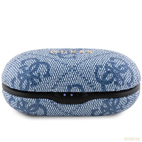 Guess słuchawki Bluetooth GUTWSP4EGB TWS ENC 4G PU METAL LOGO niebieskie