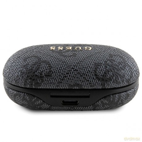 Guess słuchawki Bluetooth GUTWSP4EGK TWS ENC 4G PU METAL LOGO czarne