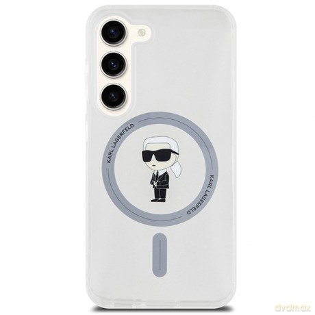 Karl Lagerfeld nakładka do Samsung Galaxy S23 KLHMS23SHFCKNOT transparentna HC MAGSAFE IML IKONIK