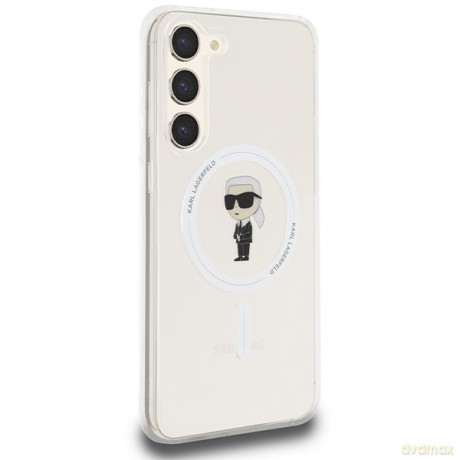 Karl Lagerfeld nakładka do Samsung Galaxy S23+ KLHMS23MHFCKNOT transparentna HC MAGSAFE IML IKONIK
