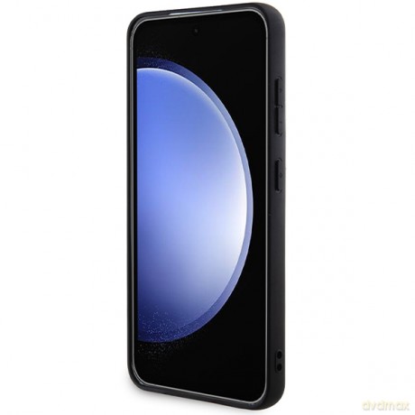 Karl Lagerfeld nakładka do Samsung Galaxy S24 KLHCS24SGKNPSK czarna HC IKONIK FIXED GLITTER IKONIK LOGO METAL PIN