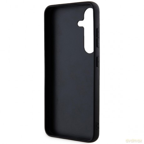 Karl Lagerfeld nakładka do Samsung Galaxy S24 KLHCS24SGKNPSK czarna HC IKONIK FIXED GLITTER IKONIK LOGO METAL PIN