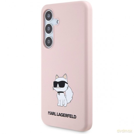 Karl Lagerfeld nakładka do Samsung Galaxy S24 KLHCS24SSNCHBCP różowa HC SILICONE NFT CHOUPETTE