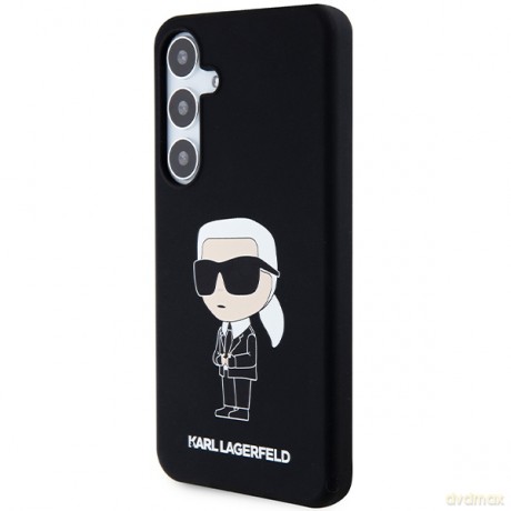 Karl Lagerfeld nakładka do Samsung Galaxy S24 KLHCS24SSNIKBCK czarna HC SILICONE NFT IKONIK