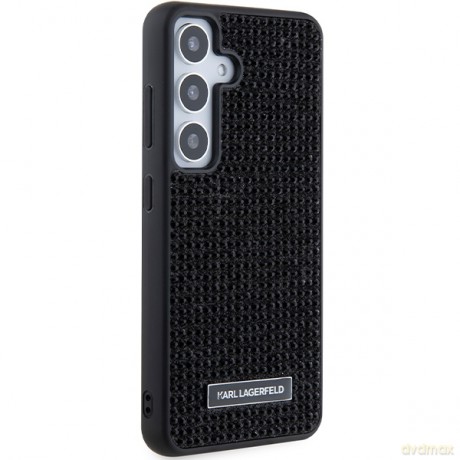 Karl Lagerfeld nakładka do Samsung Galaxy S24 Plus KLHCS24MHDSPRK czarna HC RHINESTONE LOGO METAL PLATE