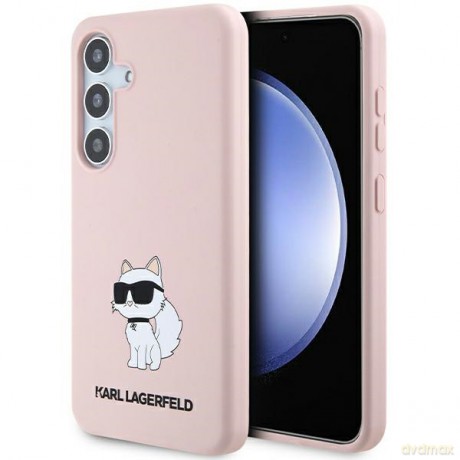 Karl Lagerfeld nakładka do Samsung Galaxy S24 Plus KLHCS24MSNCHBCP różowa HC SILICONE NFT CHOUPETTE