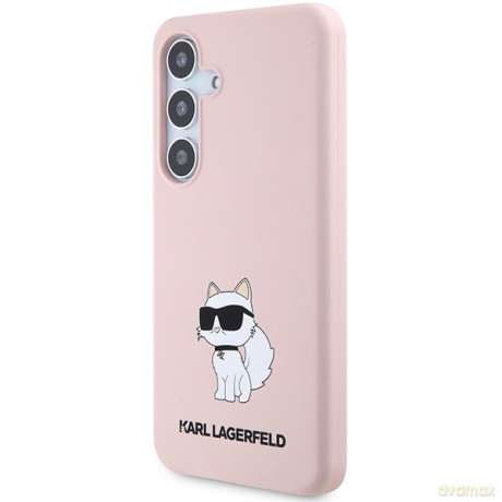 Karl Lagerfeld nakładka do Samsung Galaxy S24 Plus KLHCS24MSNCHBCP różowa HC SILICONE NFT CHOUPETTE