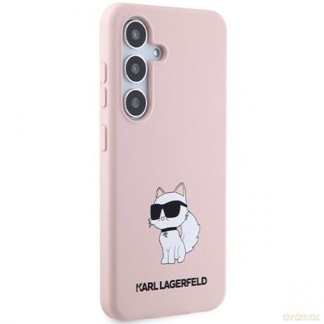 Karl Lagerfeld nakładka do Samsung Galaxy S24 Plus KLHCS24MSNCHBCP różowa HC SILICONE NFT CHOUPETTE
