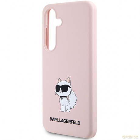 Karl Lagerfeld nakładka do Samsung Galaxy S24 Plus KLHCS24MSNCHBCP różowa HC SILICONE NFT CHOUPETTE